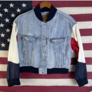 Vintage 90s Denim Windbreaker Jacket LEVI™️ Brand